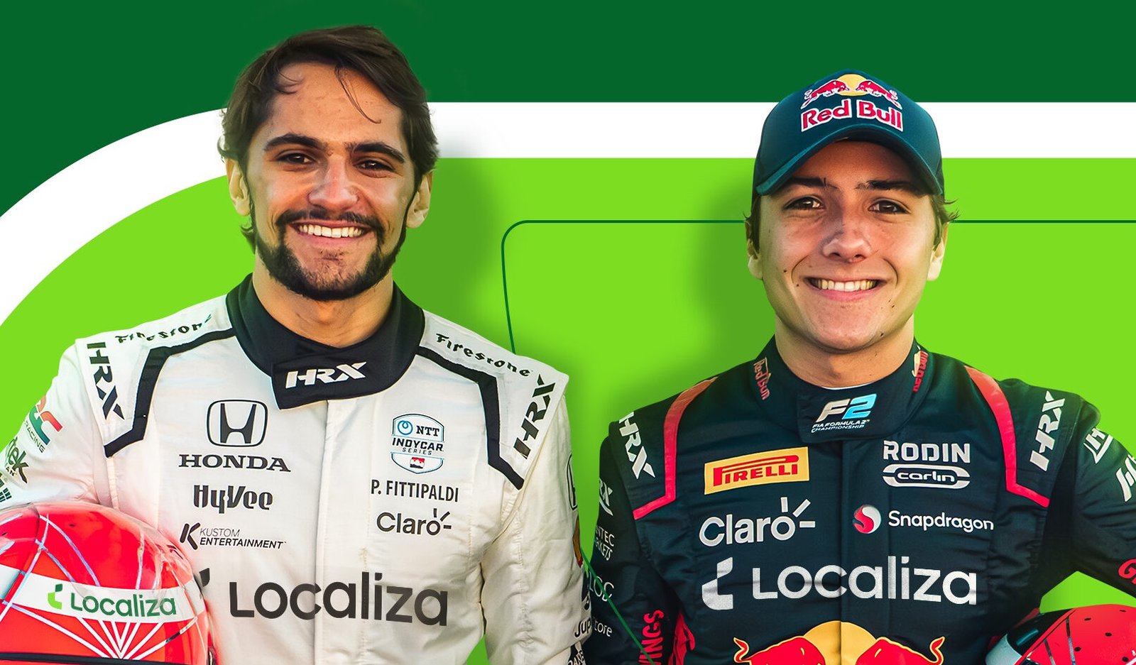 Localiza fecha parceria com Enzo e Pietro Fittipaldi e Felipe Drugovich