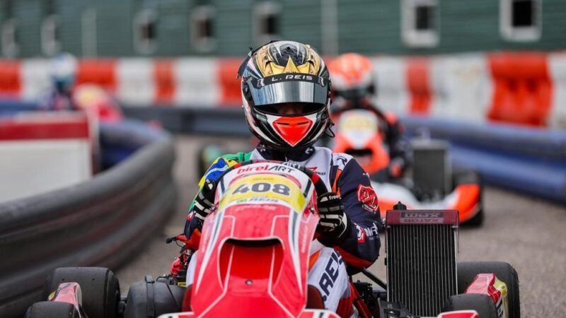 Léo Reis vence duas etapas e lidera busca por vaga no Mundial de Rotax