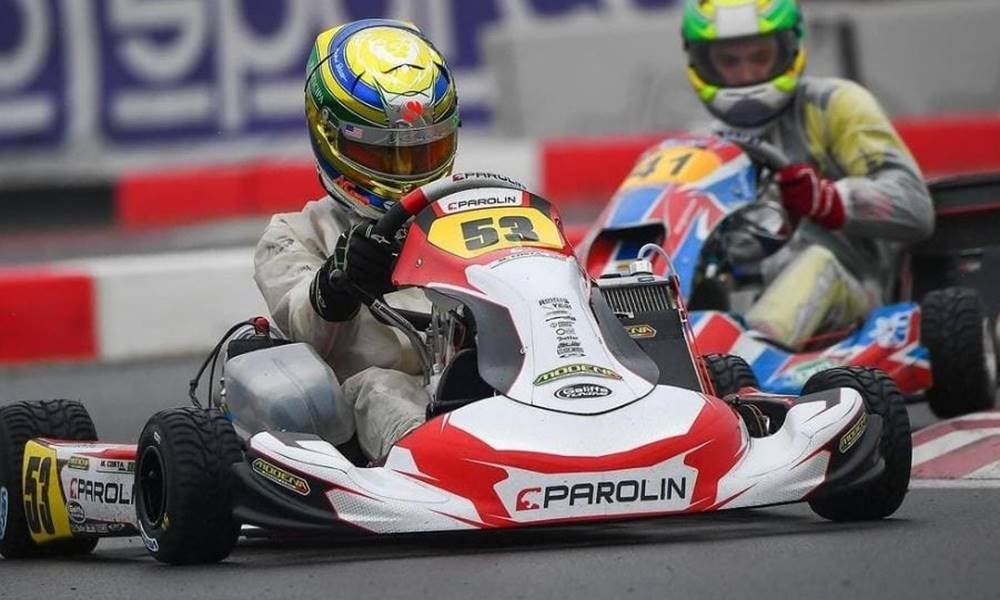 WSK: Miguel Costa mostra bom ritmo em sua estreia na chuva de KZ