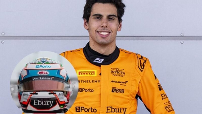 F2: Gabriel Bortoleto conta sobre seu design de capacete