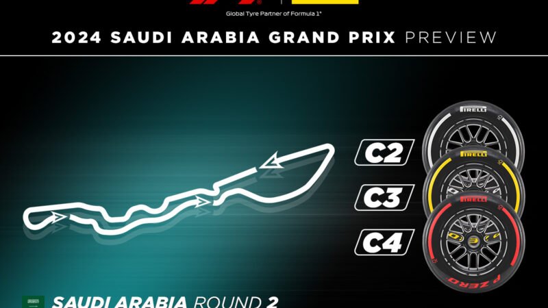 F1 e Pirelli: Conheça os compostos do meio da gama para o GP da Arábia Saudita