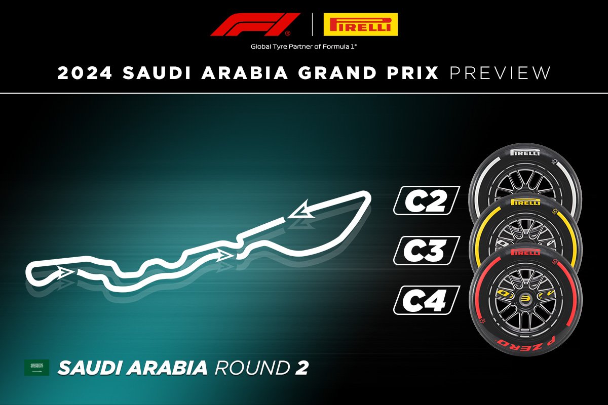 F1 e Pirelli: Conheça os compostos do meio da gama para o GP da Arábia Saudita